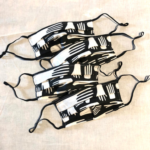 Hands Screen Print Face Mask