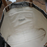 Layered Rec Block Print Tote Bag